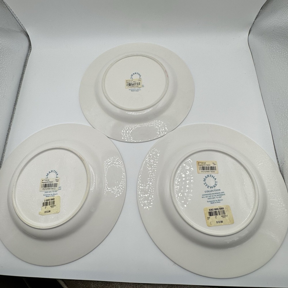Martha Stewart Bittersweet Branches Salad Plates 9" Set 3 Discontinued - Picture 4 of 7
